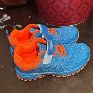 Vibrant Blue and Orange Kids Shoes
